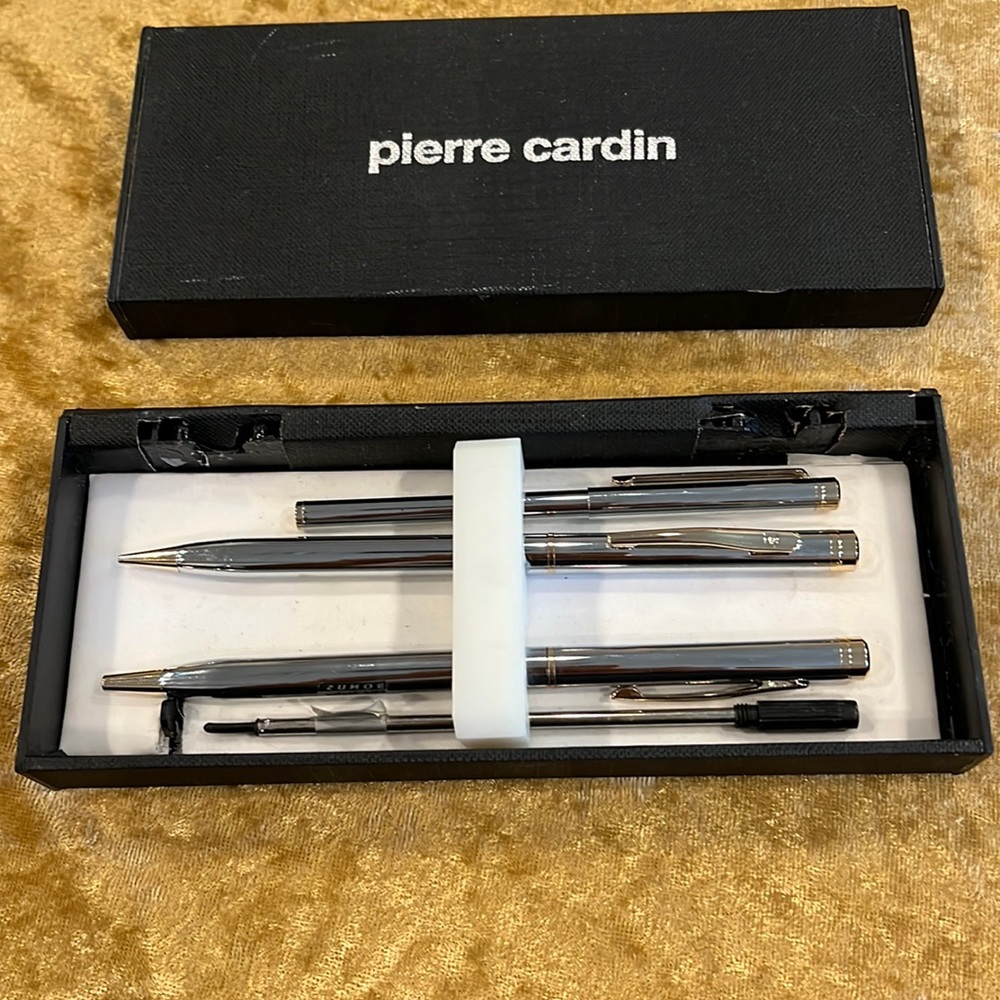 Vintage never used Pierre Cardin 4 piece pen and mechanical pencil set .